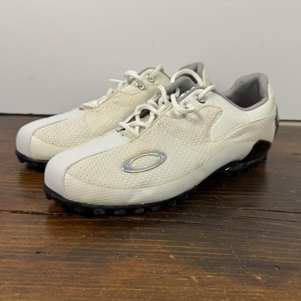 Oakley Men's Cipher Golf Shoes Nanospike Size 7.5 White